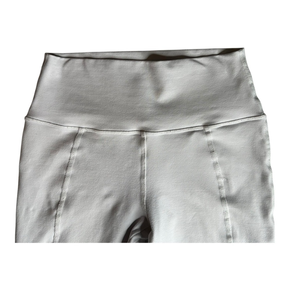 ALO Yoga Leggings Womens Small Light Gray Waistband‎ Airbrush Mid Rise Yoga - Picture 3 of 16